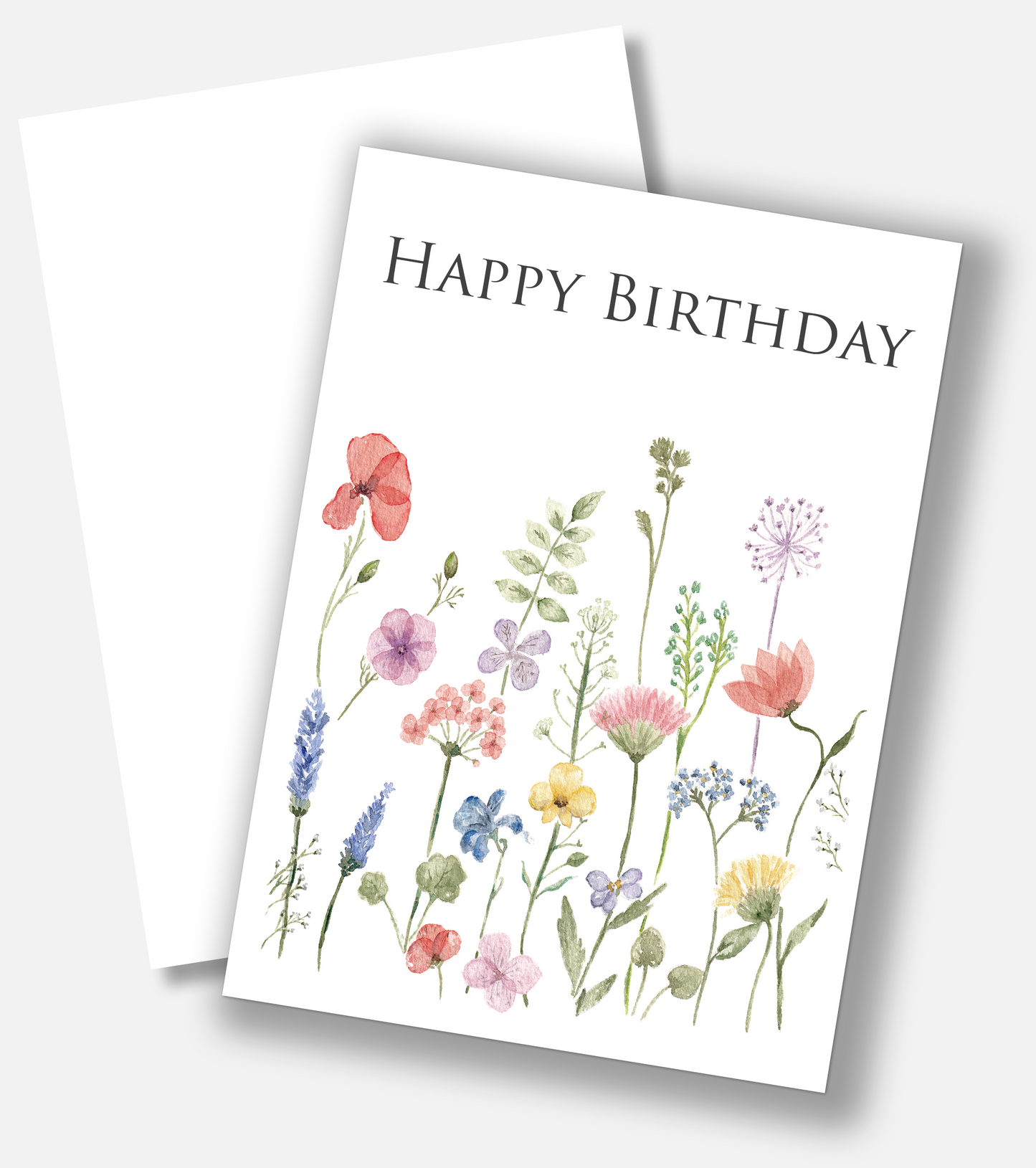 Wildflower Birthday Notecard