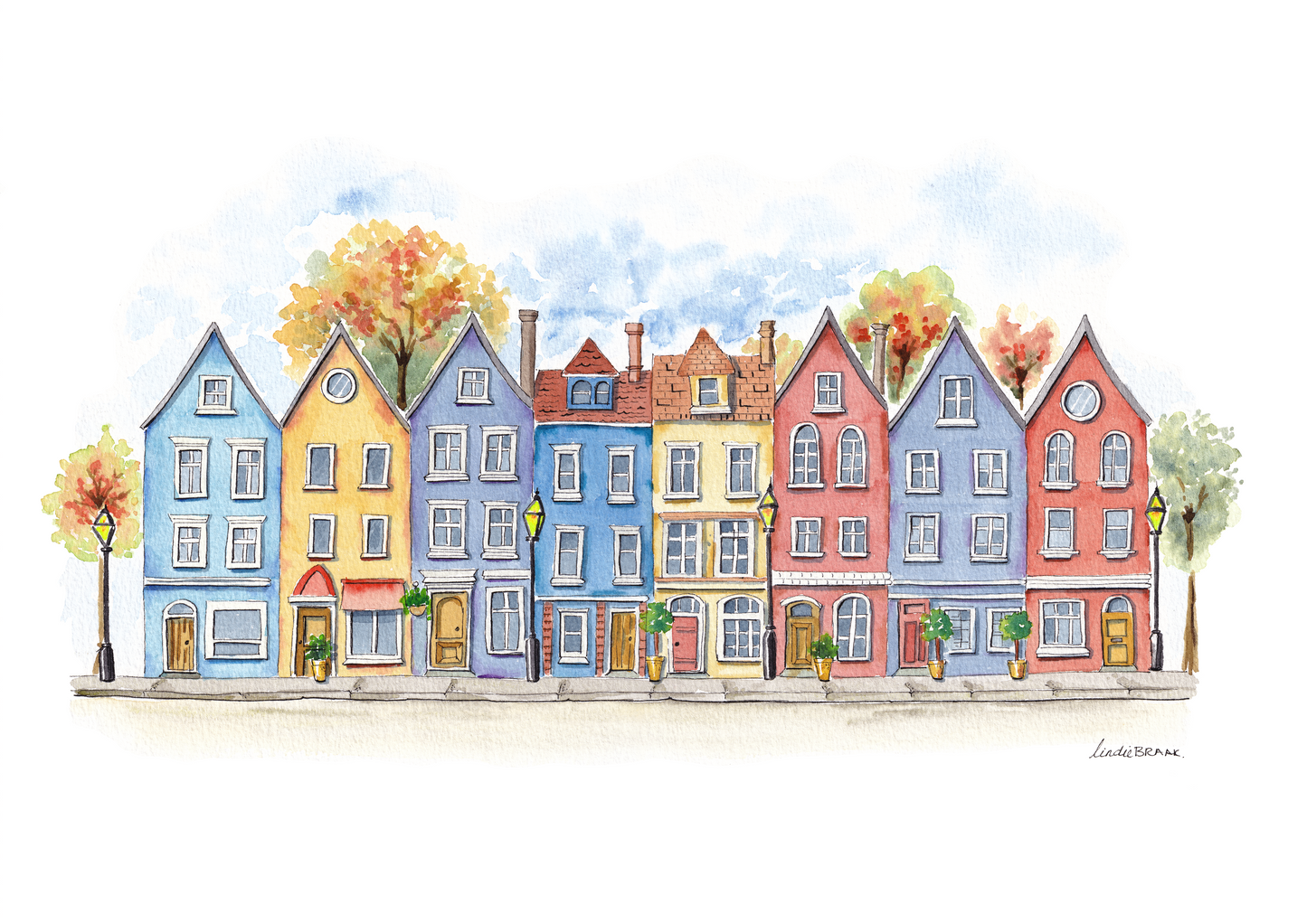 Row Houses- Print
