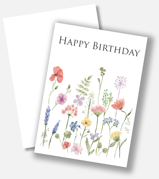 Wildflower Birthday Notecard