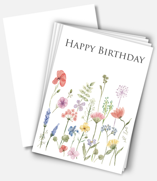 Wildflower Birthday Notecard Pack