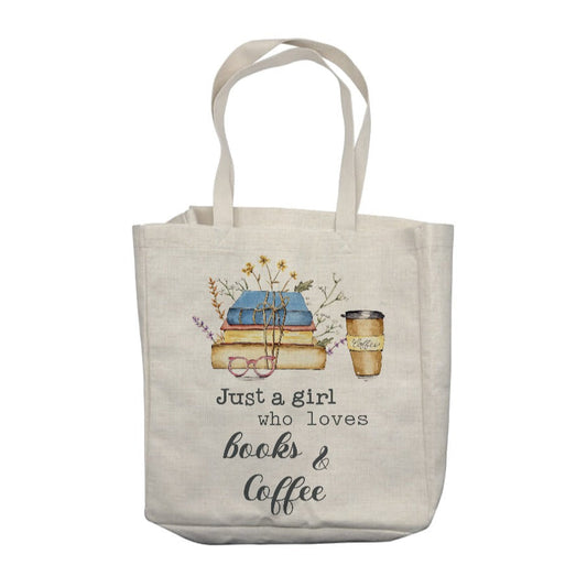 Just a Girl (Coffee) Tote Bag