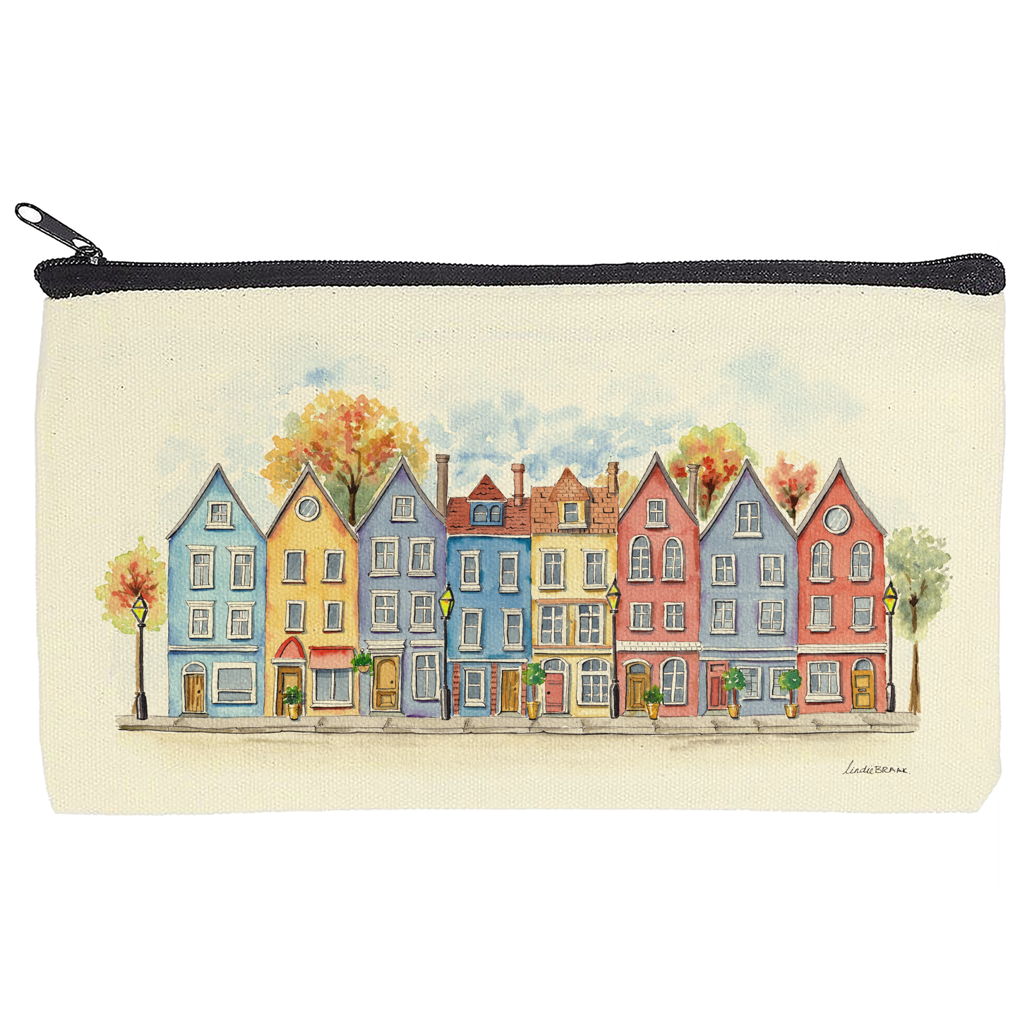 Row Houses Pencil Bag