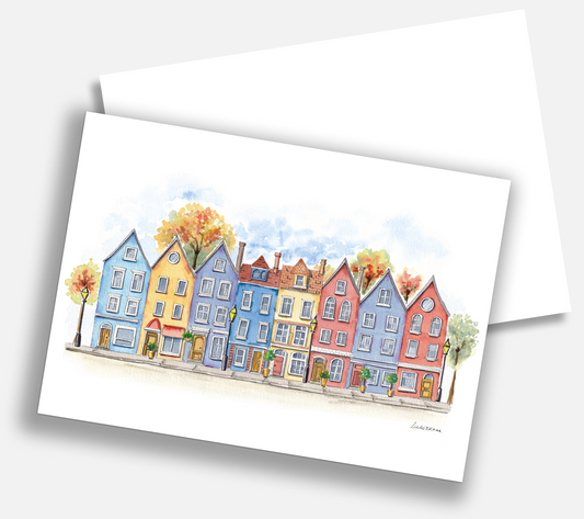Row Houses Notecard