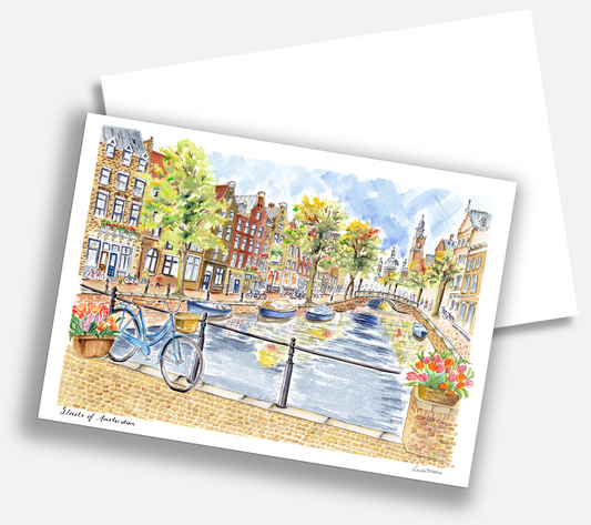 Streets of Amsterdam Notecard
