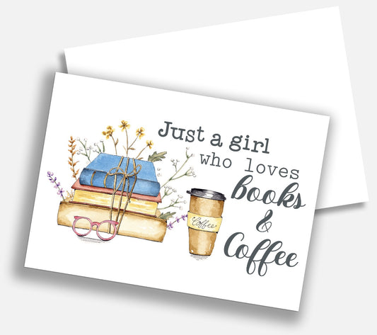Just a Girl (Coffee) Notecard