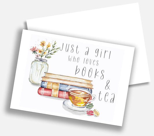 Just a Girl (Tea) Notecard